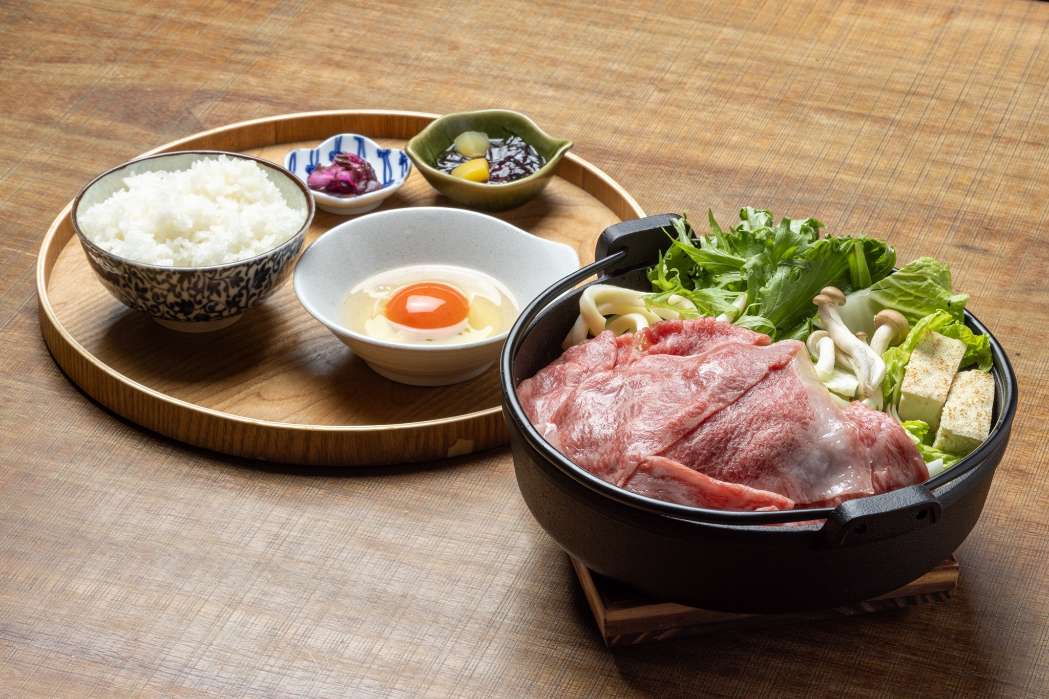 <和牛すき焼き定食>